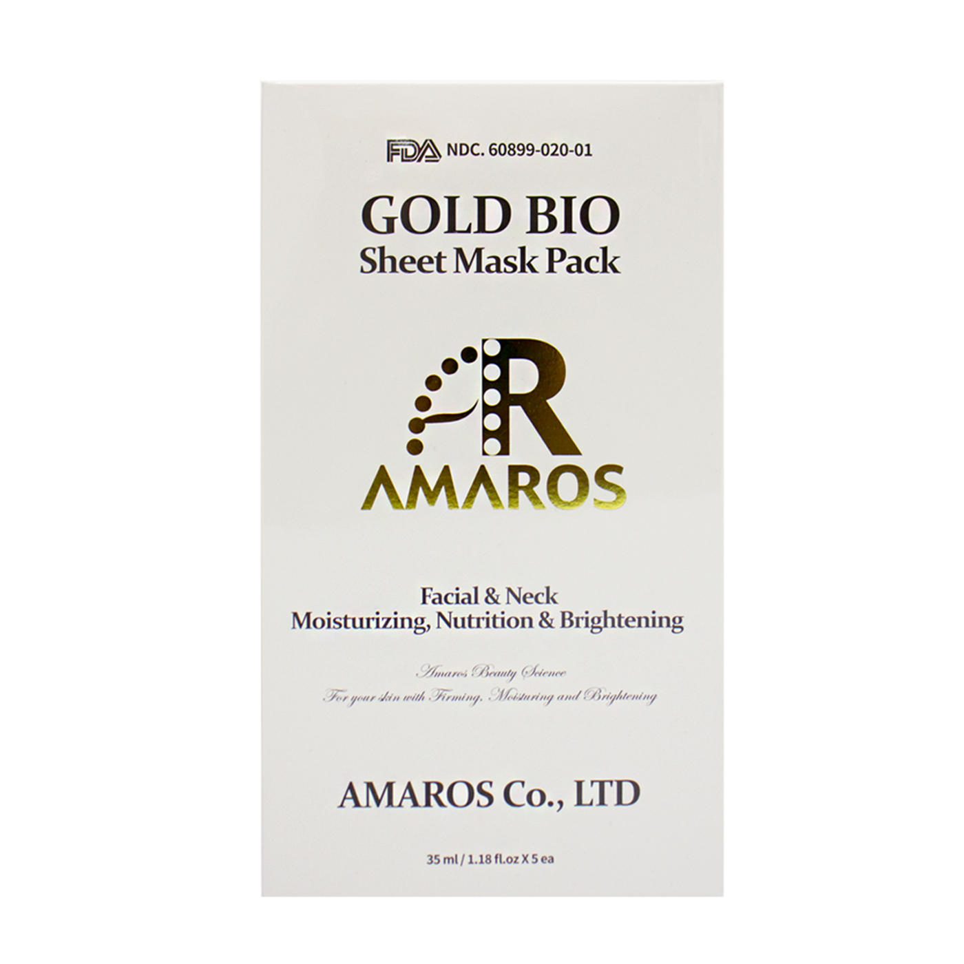 Gold Bio Sheet Mask Pack